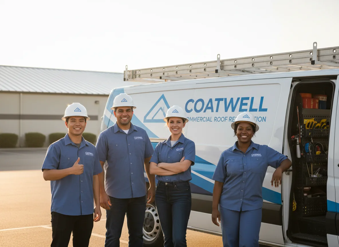 Commercial roof coating company in Wortham, TX